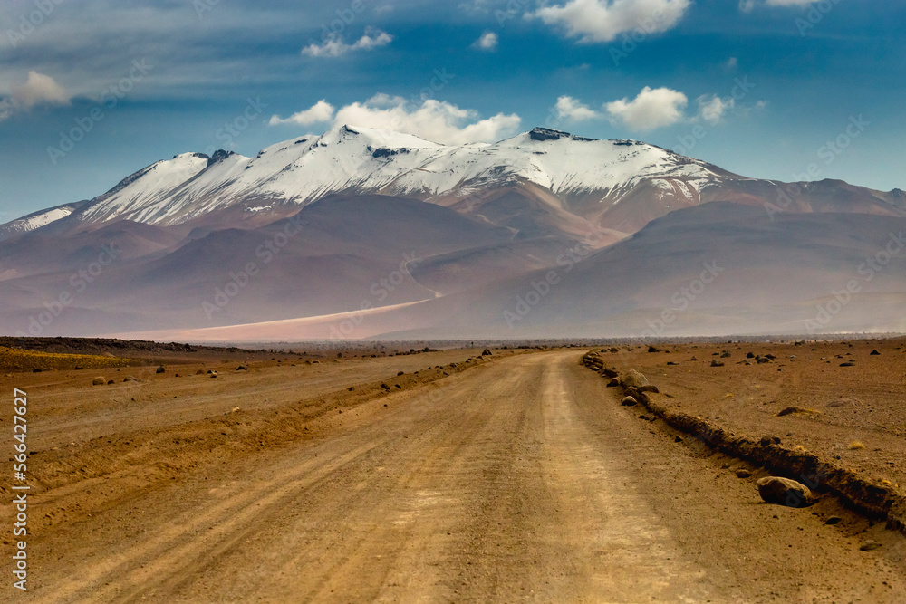 Volcanic landscape in Bolivia altiplano near Chilean atacama border, South America Volcanic landscape in Bolivia altiplano near Chilean atacama border, South America