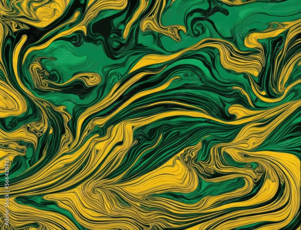 liquid green abstract background with oil painting streaks and colorful marble pattern liquid green abstract background with oil painting streaks and colorful marble pattern