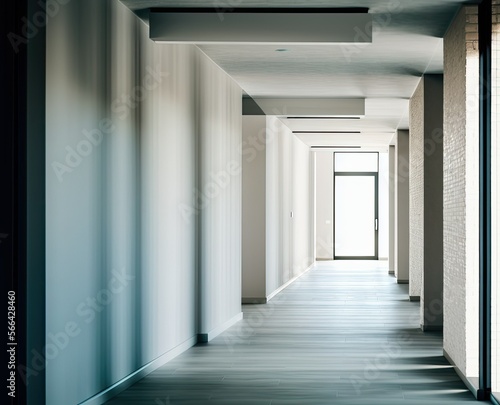 interior of a hallway modern building © ozun
