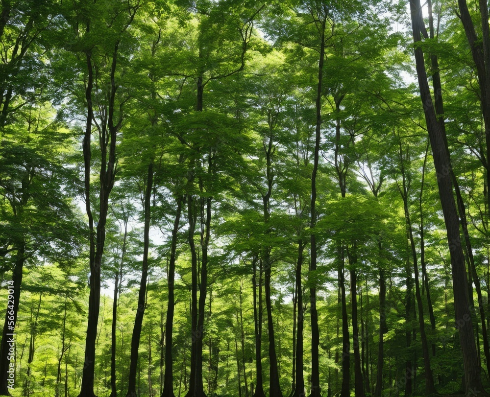 beautiful forest with trees and green leaves beautiful forest with trees and green leaves