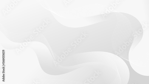 Abstract White liquid background. Modern background design. gradient color. Dynamic Waves. Fluid shapes composition. Fit for website, banners, wallpapers, brochure, posters
