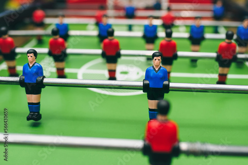 Board game football closeup. Soccer team. The concept of entertainment in free time. © shchus
