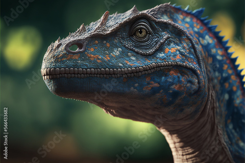 Hadrosaurus illustrations. Generative AI © Putrasatria