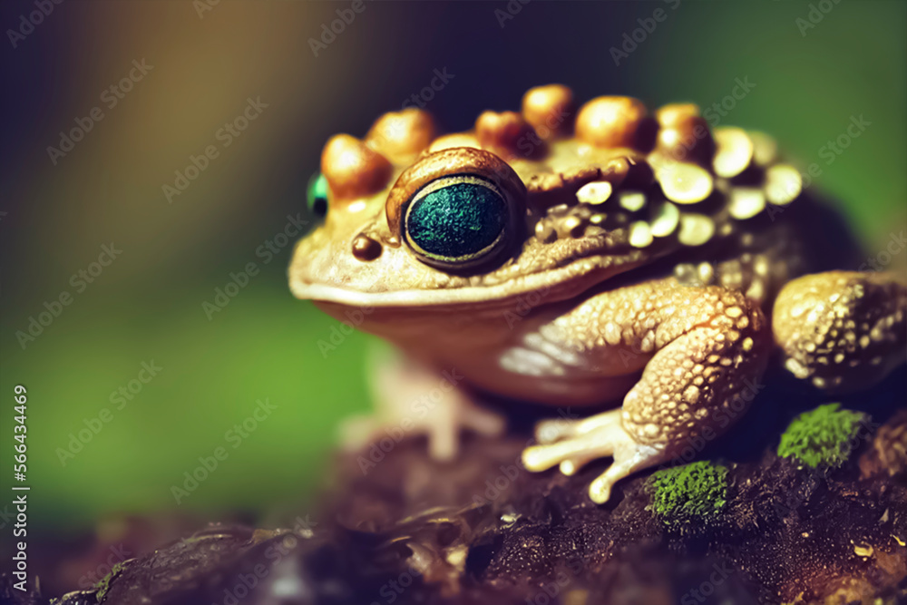 Obraz premium frog in the grass