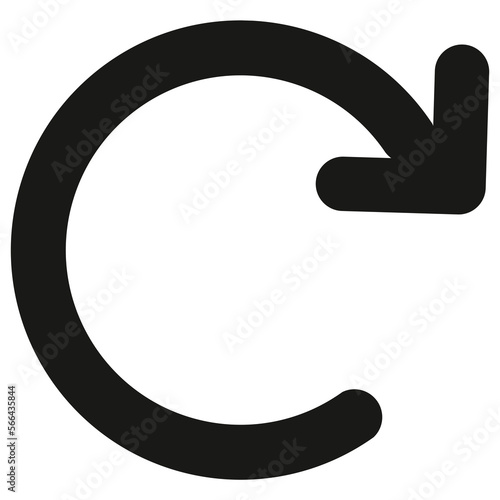 rotate icon isolated 