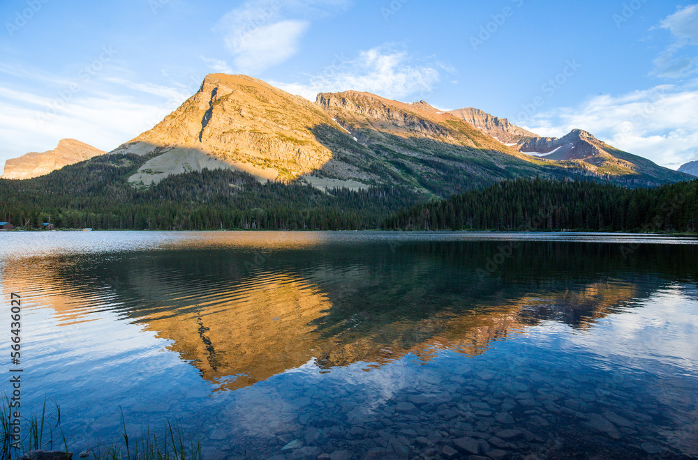 Swiftcurrent Lake in the Many Glacier area of Glacier National Park
