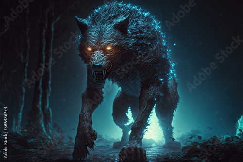 wolf in the night