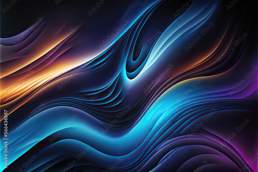 abstract smooth fractal background, generative ai abstract smooth fractal background, generative ai