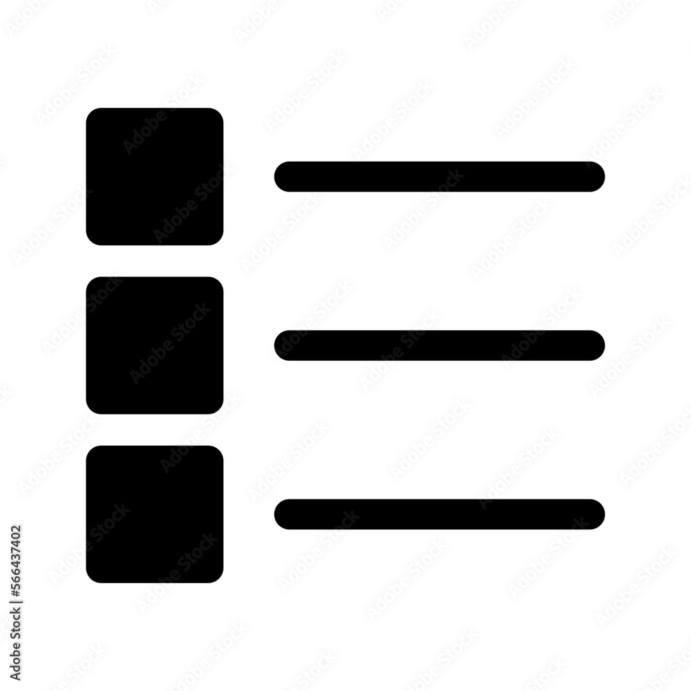 List Icon Vector Symbol Design Illustration List Icon Vector Symbol Design Illustration