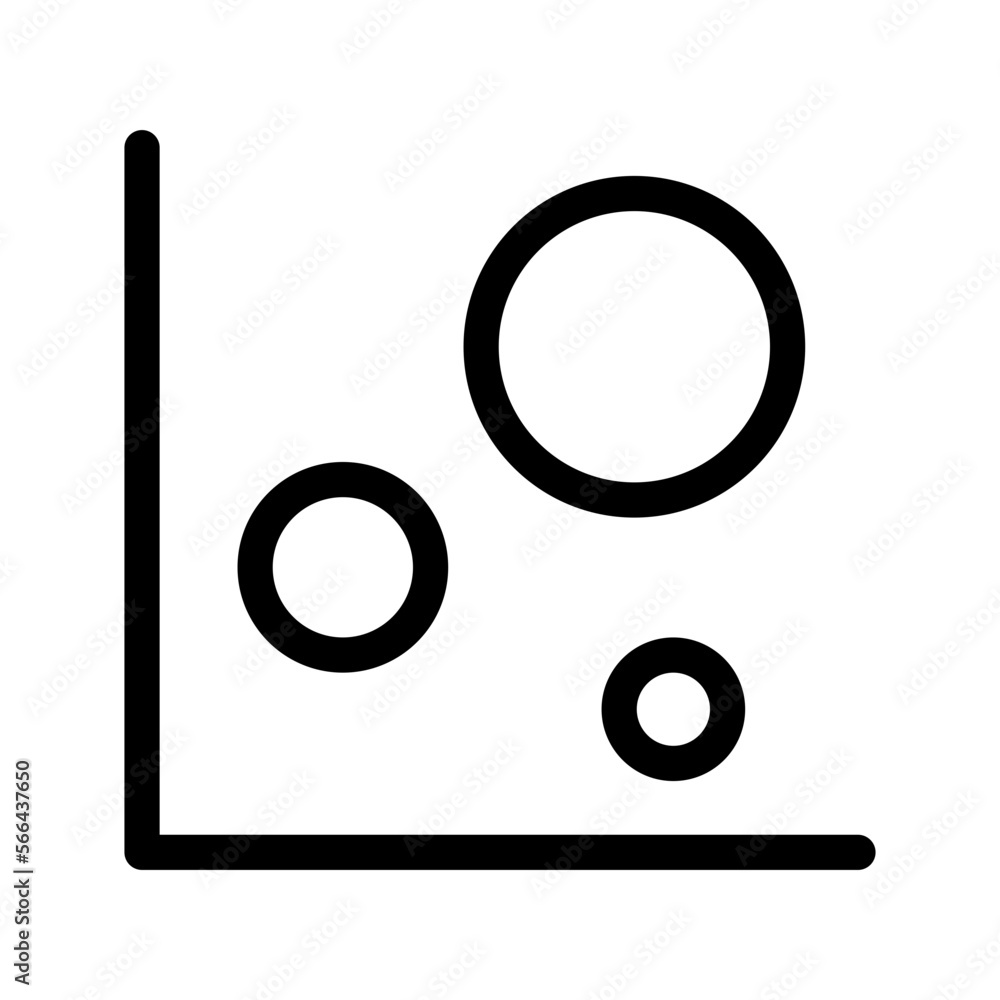 Scatter Plot Icon Vector Symbol Design Illustration Scatter Plot Icon Vector Symbol Design Illustration