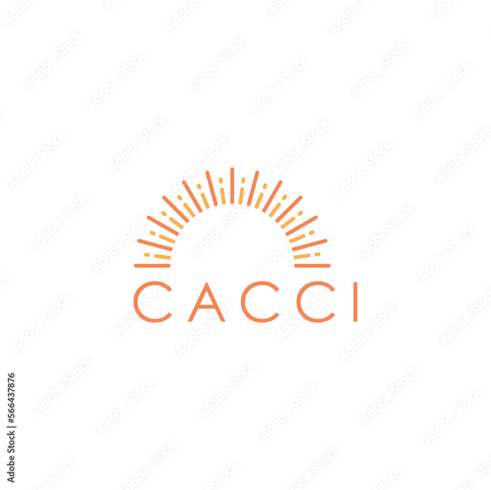 Fototapeta premium Cacci Logo Design Template with minimalist style. Perfect for business, company, mobile, app, etc.