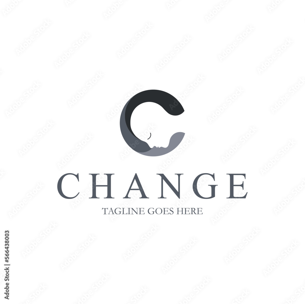 Change the Logo Design Template with letter C and the girl face icon. Perfect for business, company, mobile, app, etc. Change the Logo Design Template with letter C and the girl face icon. Perfect for business, company, mobile, app, etc.