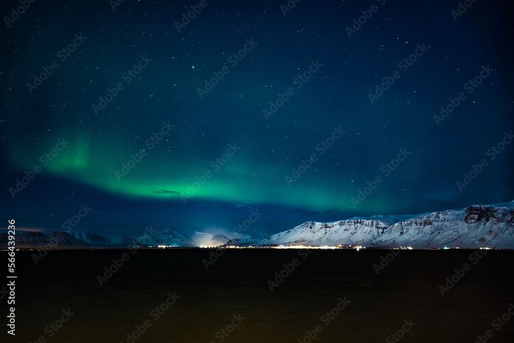 Northern lights - Aurora Borealis, from Reykjavik, Iceland