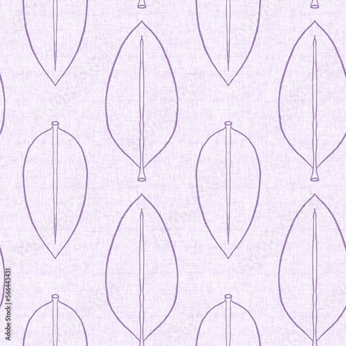 Gender neutral purple botanical foliage seamless raster background. Simple whimsical 2 tone pattern. Kids floral nursery wallpaper or scandi all over print.