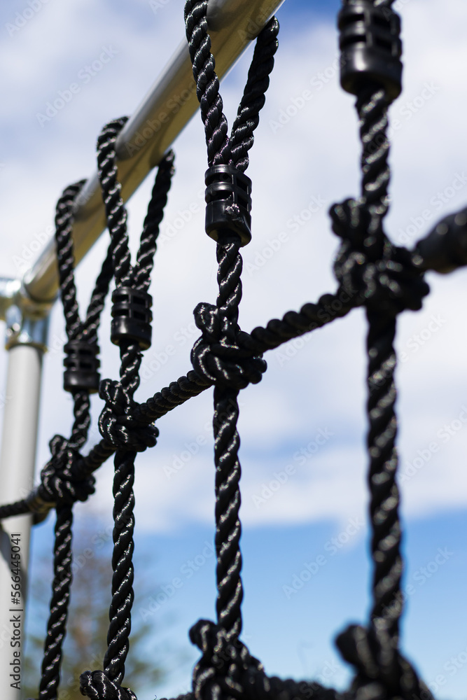 A climbing frame on a sunny day - Jungle Gym A climbing frame on a sunny day - Jungle Gym