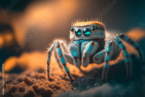 Jumping spiders have many eyes, Generative AI