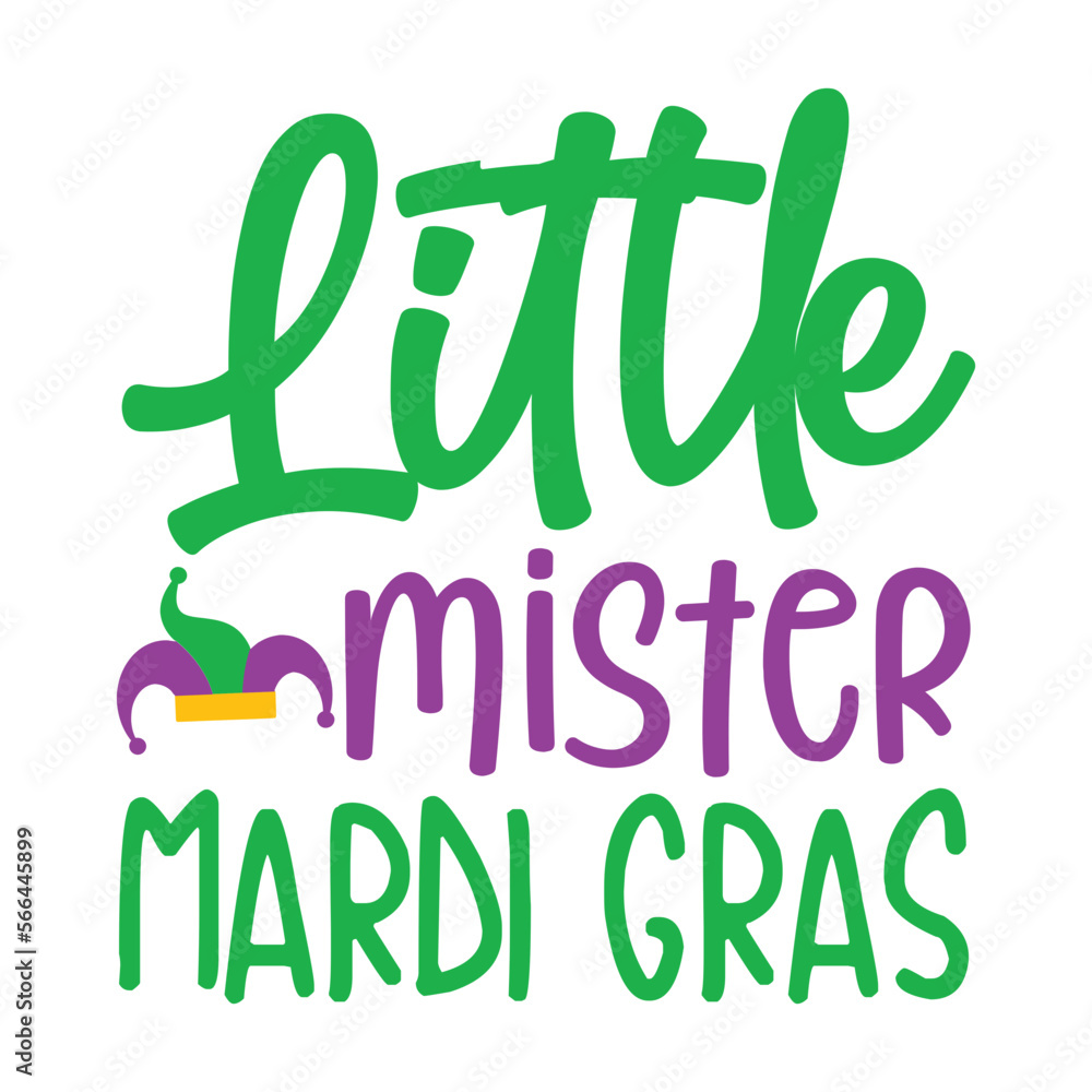 Fototapeta premium Little Mister Mardi Gras
