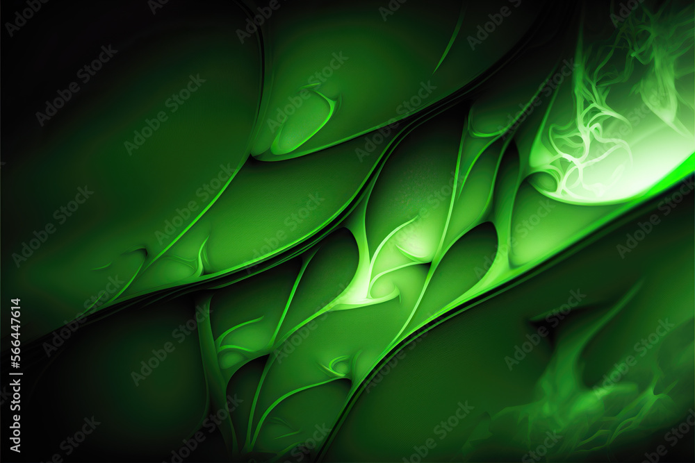 Obraz premium green abstract background ideal for nature backdrops, generative ia