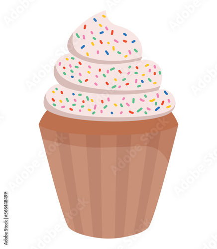 cupcake with sprinkles