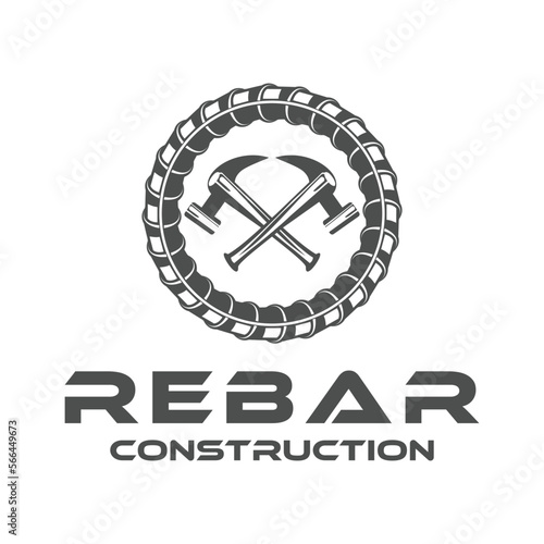 iron logo design for construction and building  