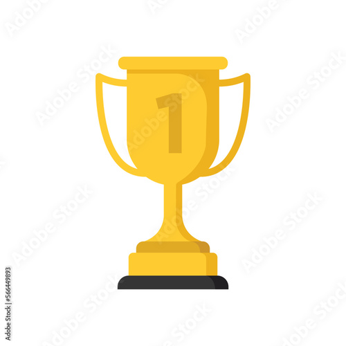 trophy icon vector design template simple and modern