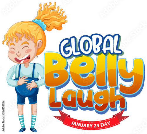 Global Belly Laugh Day Banner Design