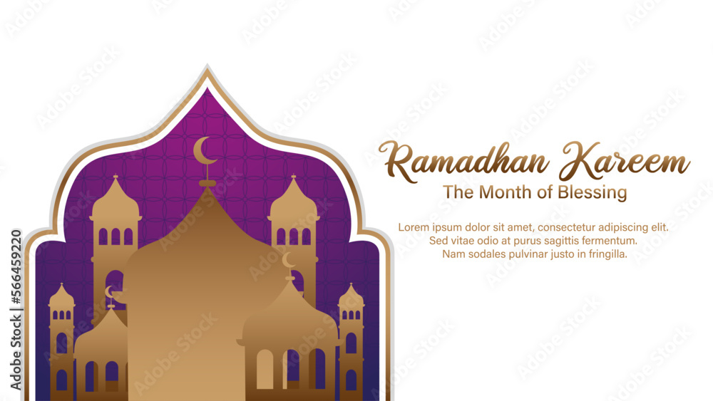ramadan kareem celebration banner