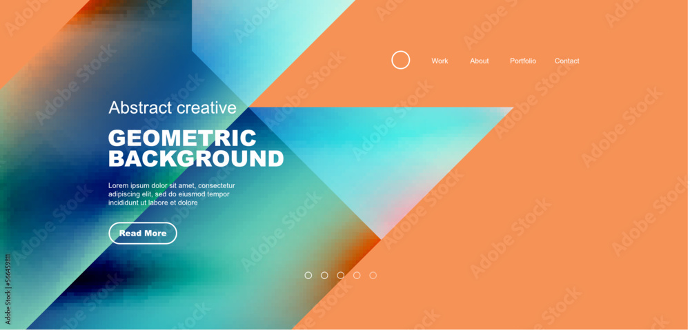Fluid gradient geometric triangles, abstract landing page background. Minimal shapes composition for wallpaper, banner, background, leaflet, catalog, cover, flyer Fluid gradient geometric triangles, abstract landing page background. Minimal shapes composition for wallpaper, banner, background, leaflet, catalog, cover, flyer