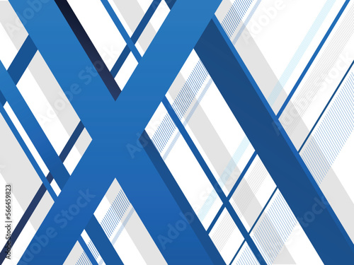 背景画像 透過 斜め ライン X字 ビジネス 青色