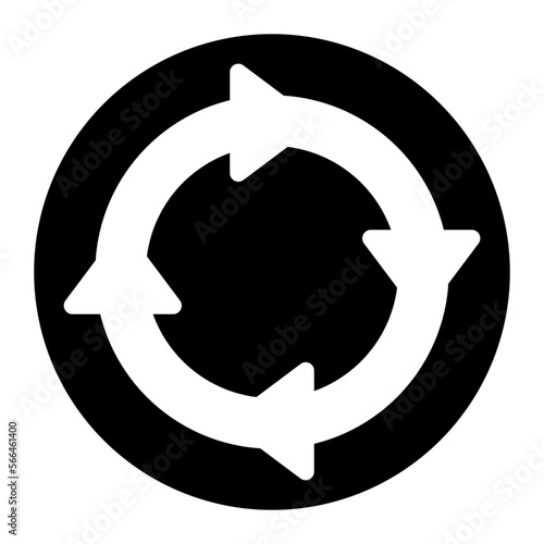 recycle glyph icon