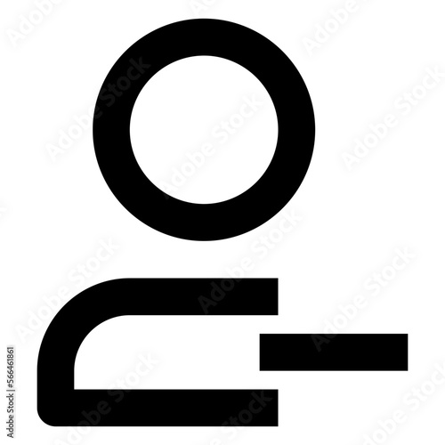 Block Friend line icon