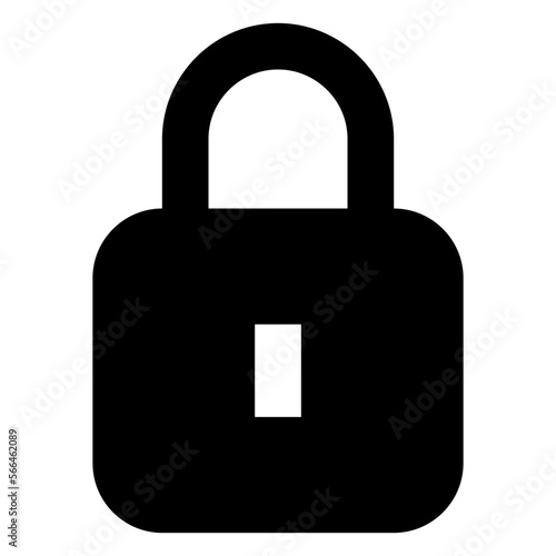 lock glyph icon