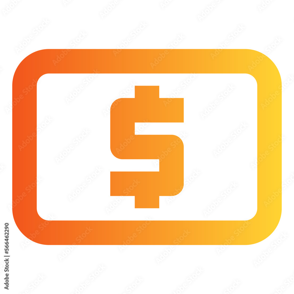 cash gradient icon cash gradient icon