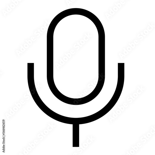 mic line icon
