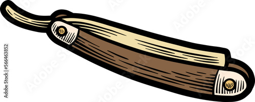 Barbershop Ornament Vector Illustration