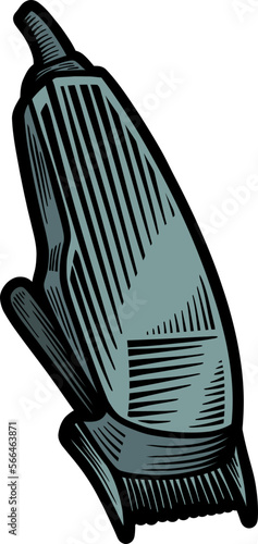 Barbershop Ornament Vector Illustration