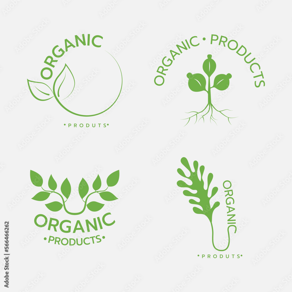 Organic product icon vector design.