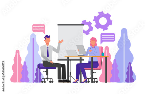 Executive jobs concept. People character vector design.