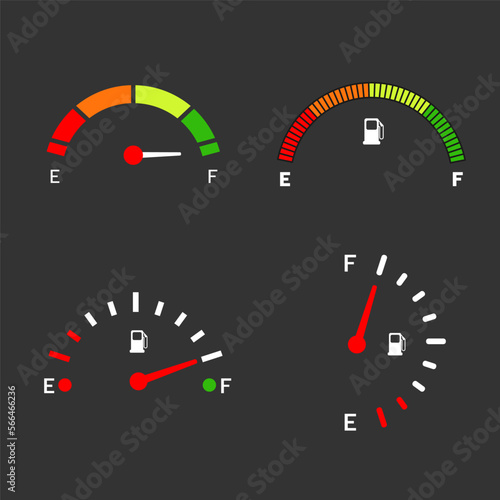 Full fuel gauge icon vector design.
