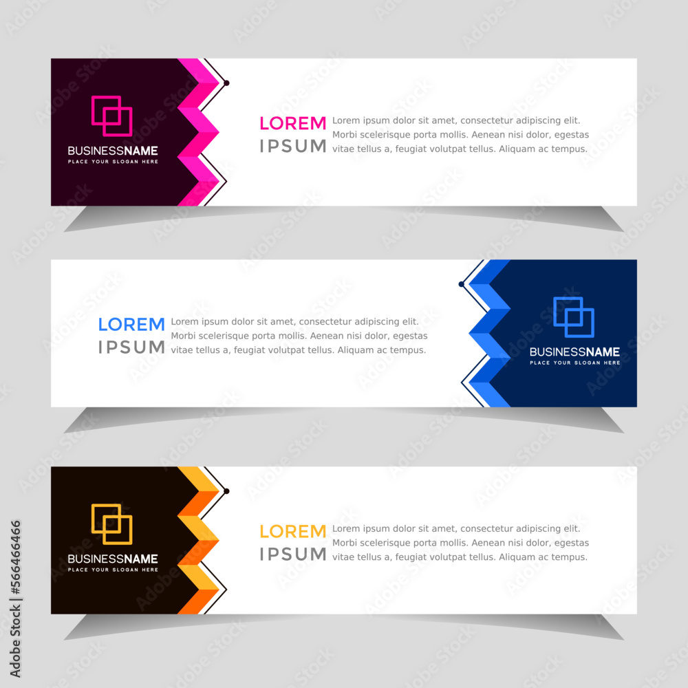Modern banner corporate design template. Simple design and suitable for promotion business. Modern banner corporate design template. Simple design and suitable for promotion business.