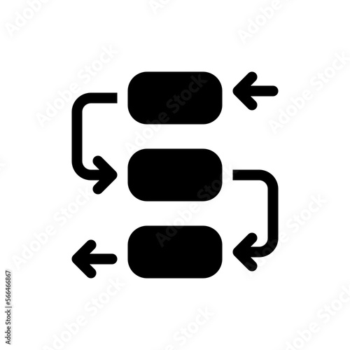 workflow glyph icon