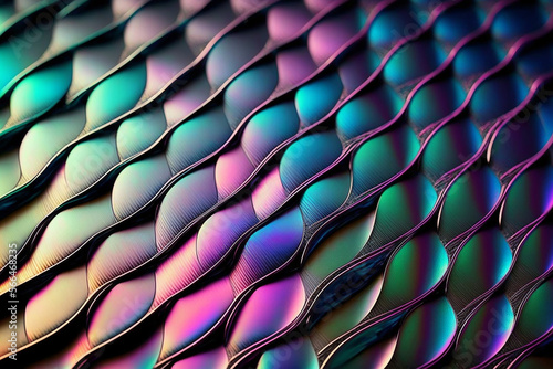 beautiful abstract closeup view iridescent mesh texture wallpaper background