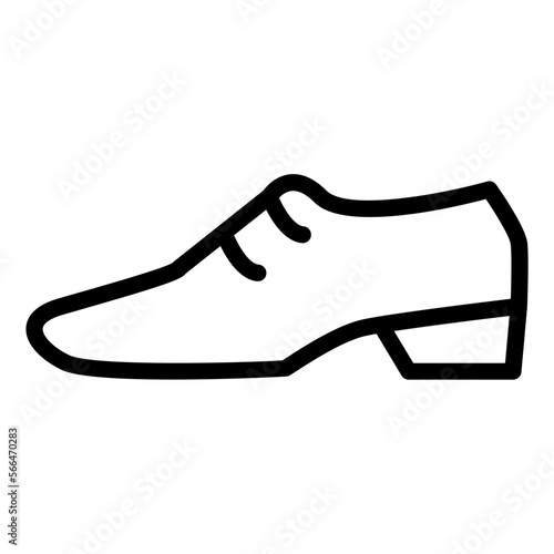 men's loafers line icon