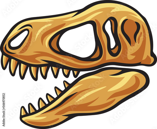 Tyrannosaurus dinosaur skull fossil #566470852