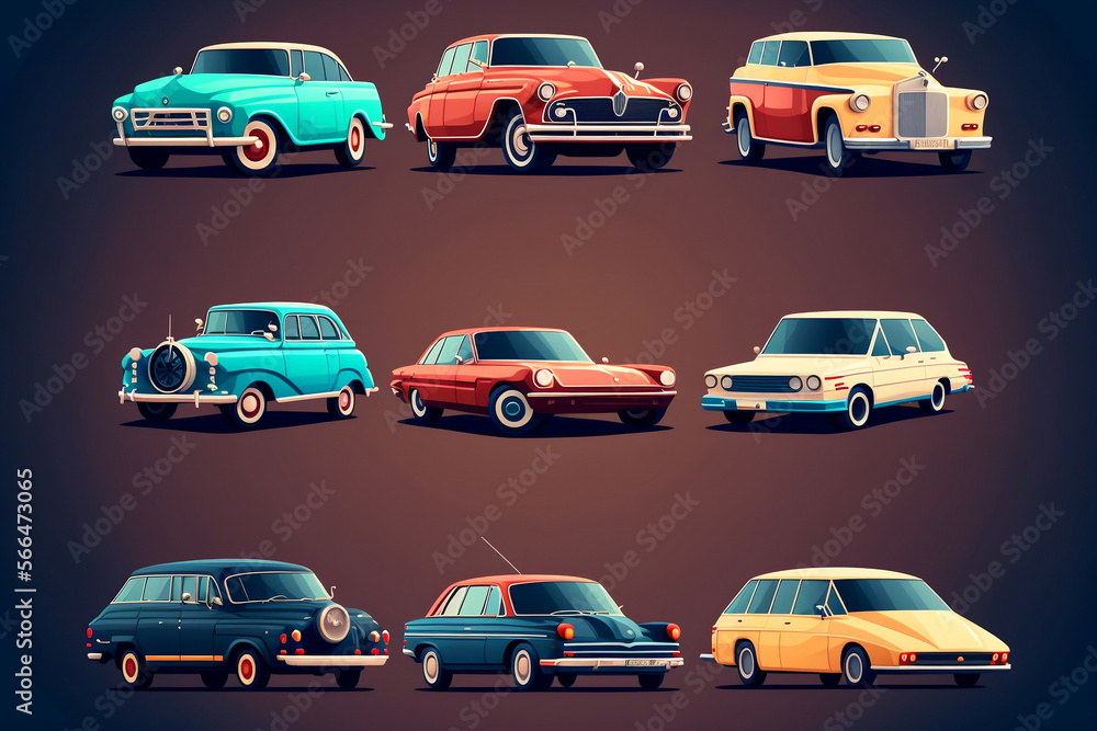 set of cars set of cars
