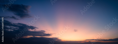 sunset sky with clouds background  