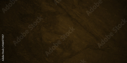 Dark brown grunge textured concrete backdrop background. Panorama dark brown black slate background or texture. Vector brown grunge concrete texture. Stone wall background. 
