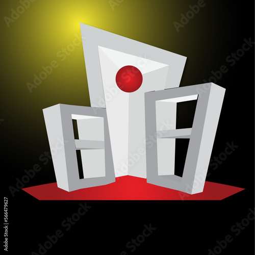 3D Shaheed Miner Sambal in International Mother language Day Design   