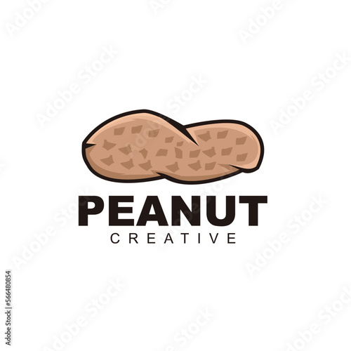 peanut logo illustration design vector