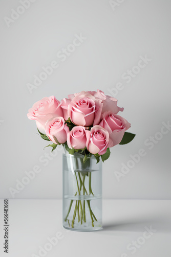 Pink Roses in a Jar